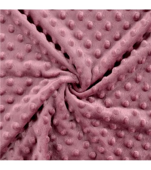 Coupon minky 50x140cm parme