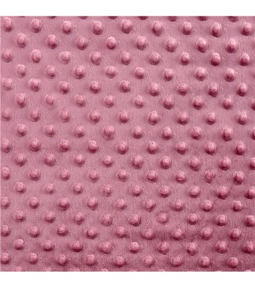 Coupon minky 50x140cm parme