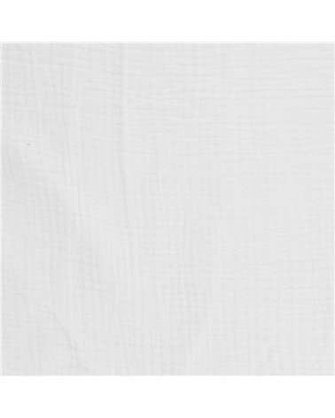 Coupon double gaze 138x100cm blanc