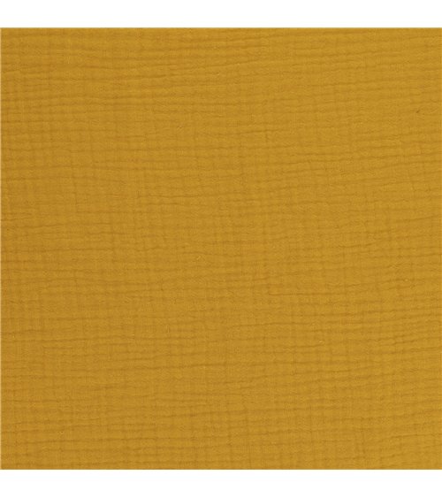 Coupon double gaze 138x100cm safran