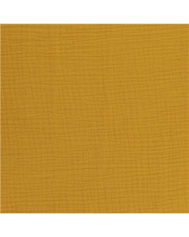 Coupon double gaze 138x100cm safran