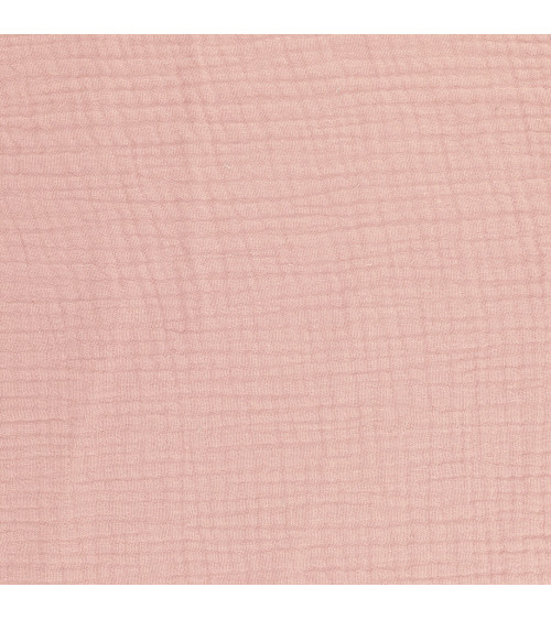 Double gauze coupon 138x100cm old pink