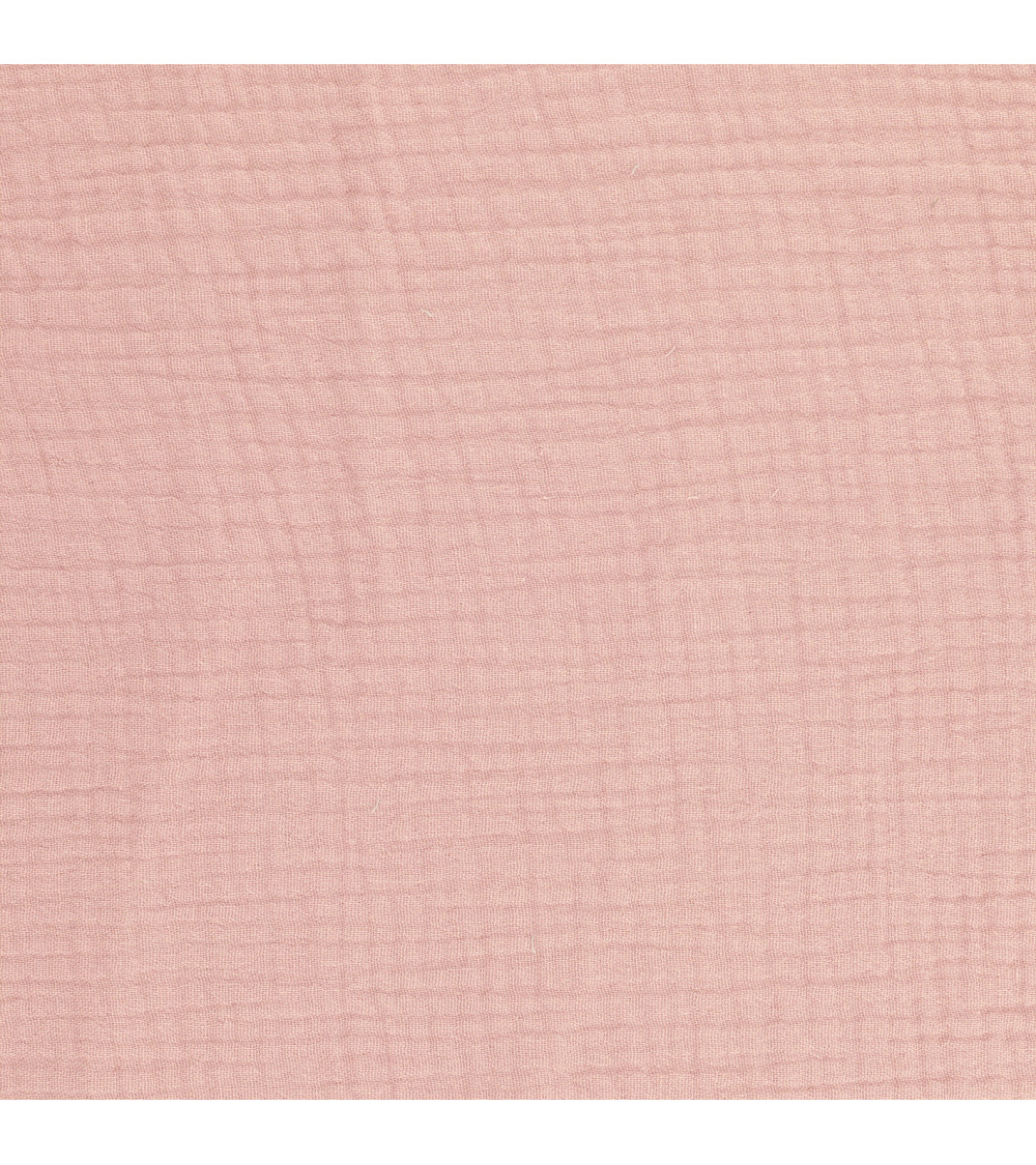 Double gauze coupon 138x100cm old pink