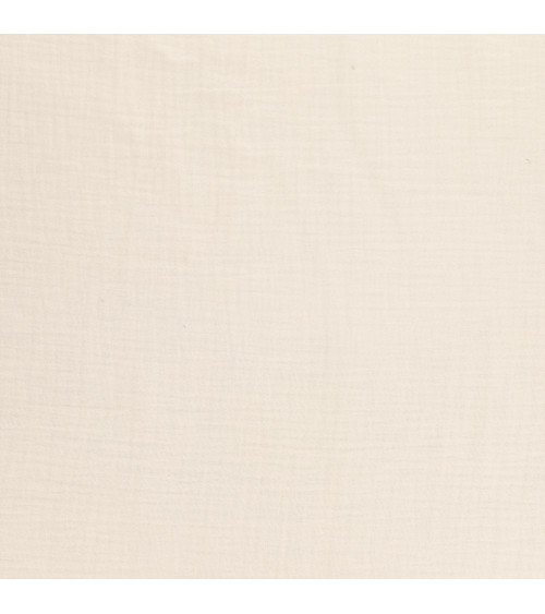 Double gauze coupon 138x100cm ecru