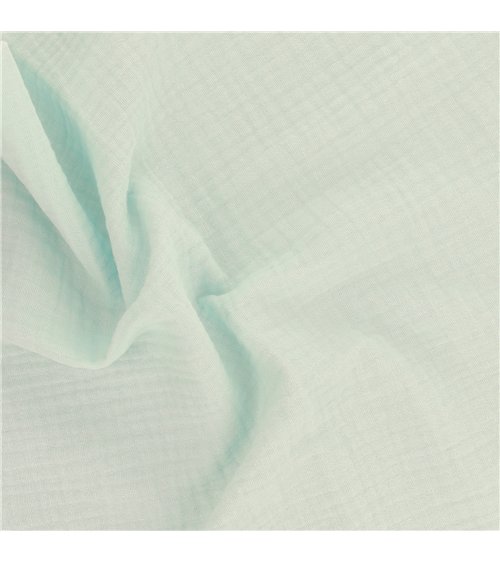 Coupon double gaze 138x100cm vert clair