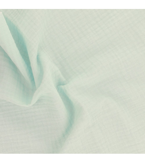 Double gauze coupon 138x100cm light green