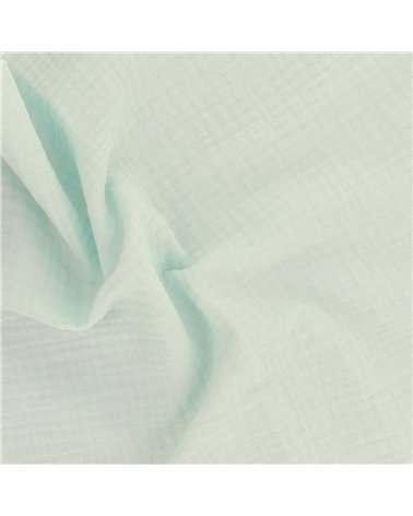 Coupon double gaze 138x100cm vert clair