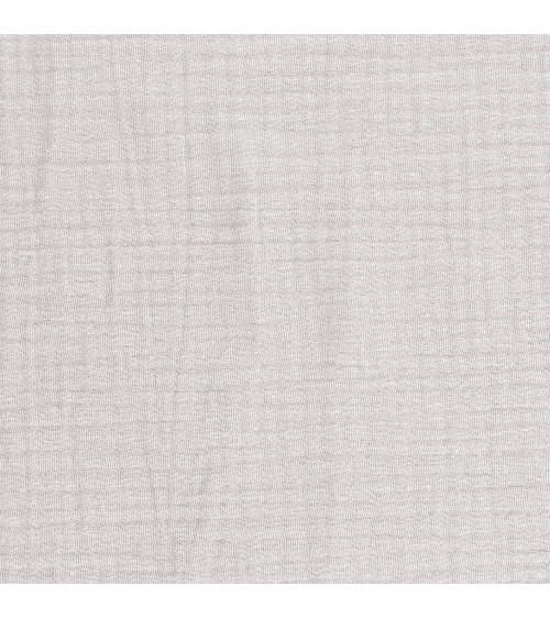 Cupón doble gasa 138x100cm gris claro