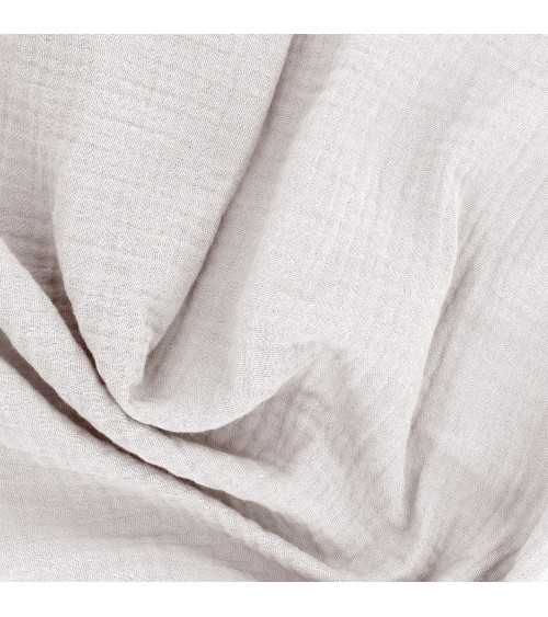 Double gauze coupon 138x100cm light gray