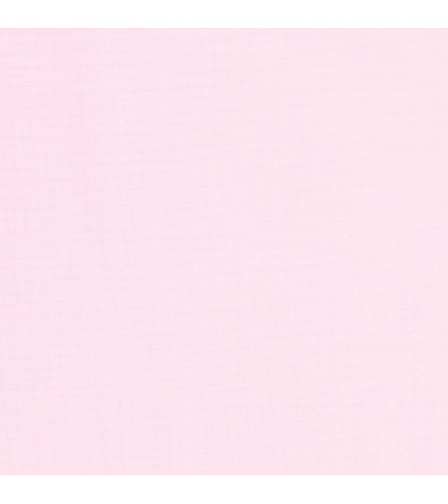 Double gauze coupon 138x100cm light pink