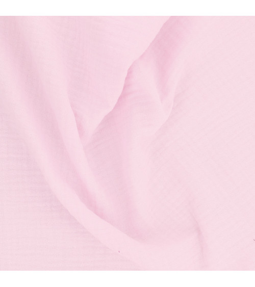 Coupon doppia garza 138x100cm rosa chiaro