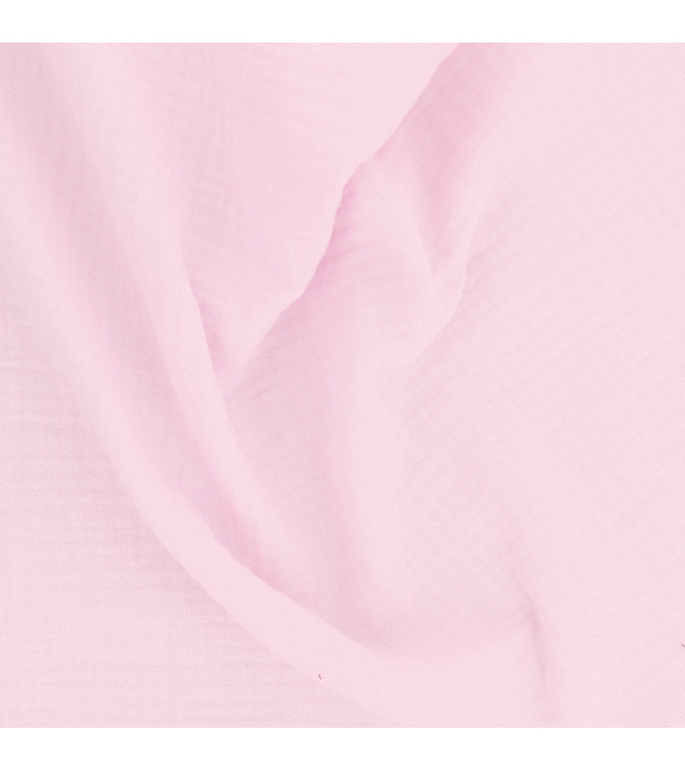 Double gauze coupon 138x100cm light pink