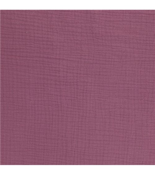 Coupon double gaze 138x100cm parme