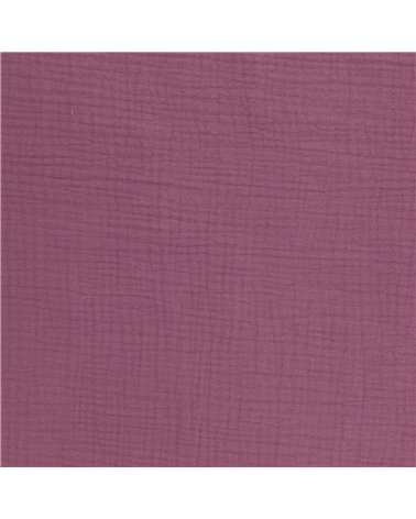 Coupon double gaze 138x100cm parme