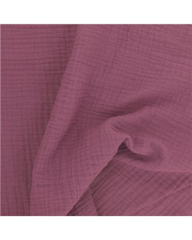 Coupon double gaze 138x100cm parme