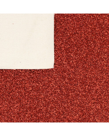 Coupon glitter 50x70cm rosso