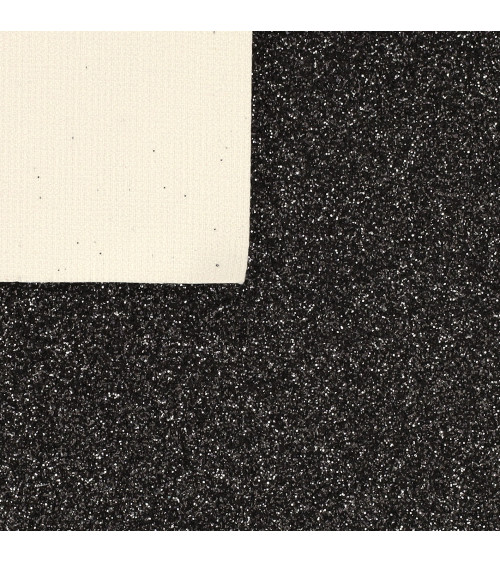 Coupon glitter 50x70cm black