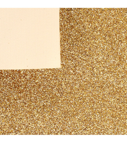 Gutschein Glitzer 50x70cm dunkelgold