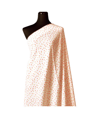 Dots printed double gauze fabric by the meter