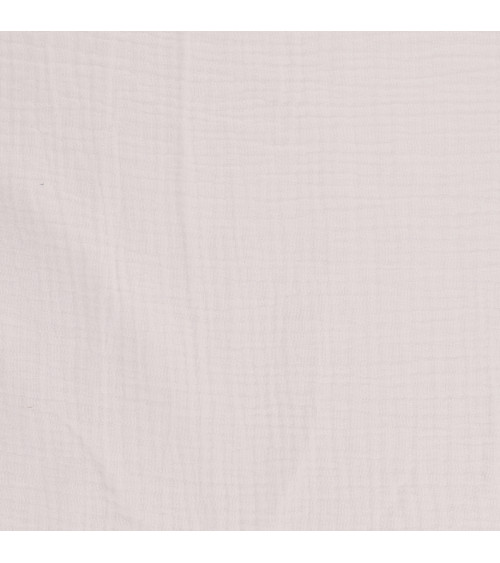 Francine white double gauze fabric by the meter