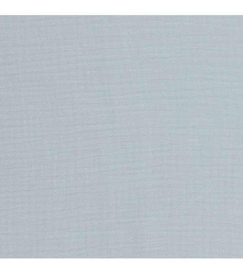 Sky blue Francine double gauze fabric by the meter