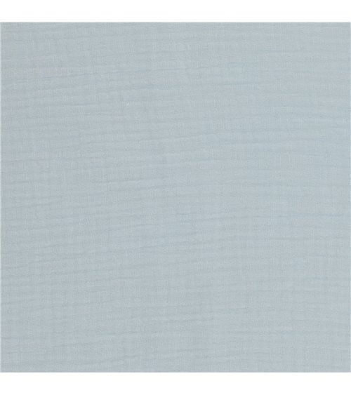 Tissu double gaze Francine bleu ciel au mètre