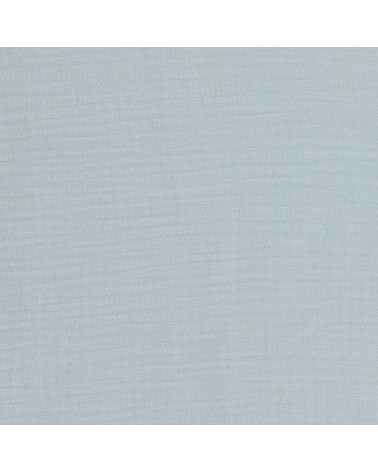 Sky blue Francine double gauze fabric by the meter
