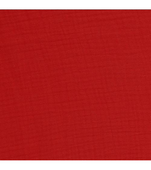 Roter Francine-Doppelgazestoff am laufenden Meter