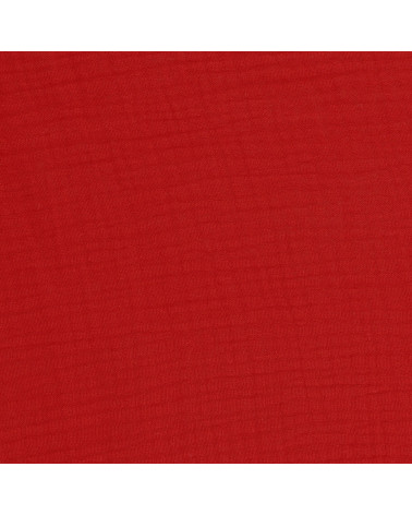 Roter Francine-Doppelgazestoff am laufenden Meter