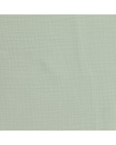 Almond green Francine double gauze fabric by the meter