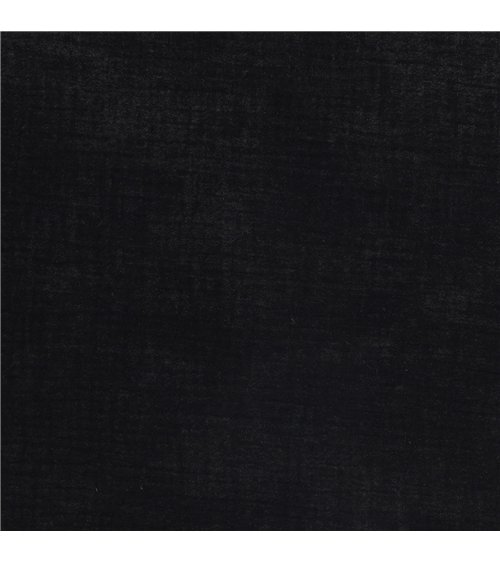 Tissu double gaze Francine noir au mètre
