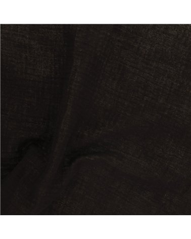 Tissu double gaze Francine noir au mètre