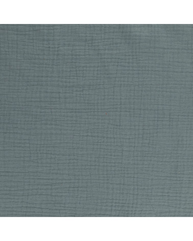Stone gray Francine double gauze fabric per meter