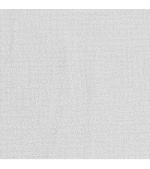 Slate gray Francine double gauze fabric by the meter