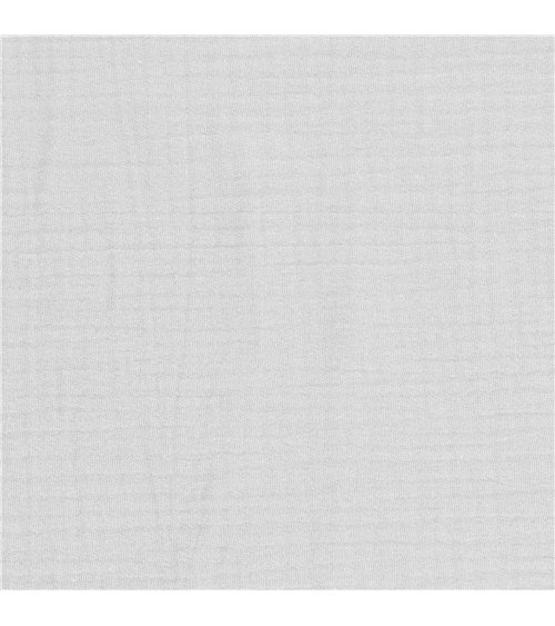 Tissu double gaze Francine gris ardoise au mètre