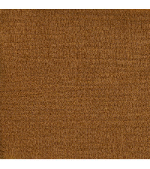 Tela gasa doble Francine ocre por metros