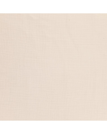 Francine ecru double gauze fabric by the meter