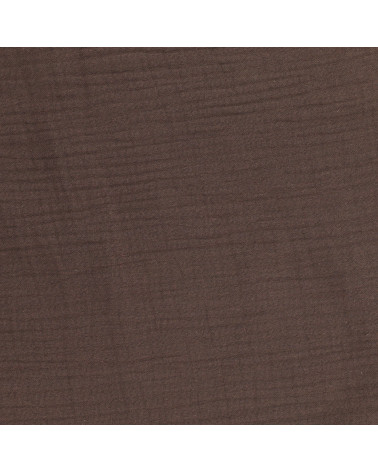 Light brown Francine double gauze fabric by the meter