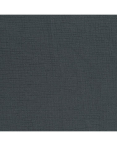 Francine denim blue double gauze fabric by the meter