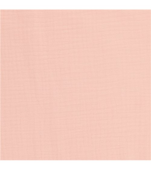 Tissu double gaze Francine rose layette au mètre