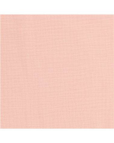 Tissu double gaze Francine rose layette au mètre