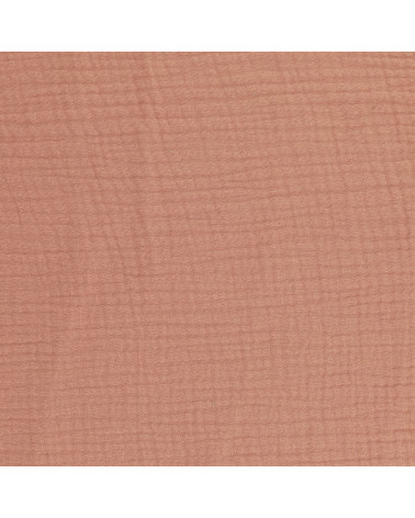 Salmon orange Francine double gauze fabric by the meter