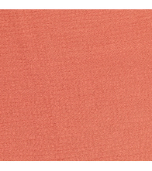 Coral Francine Double-Gaze-Stoff am laufenden Meter