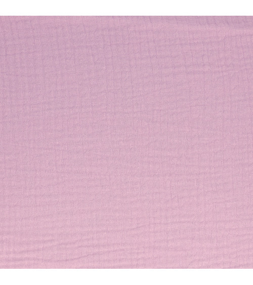 Francine purple double gauze fabric by the meter