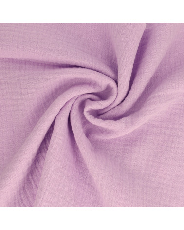 Francine purple double gauze fabric by the meter