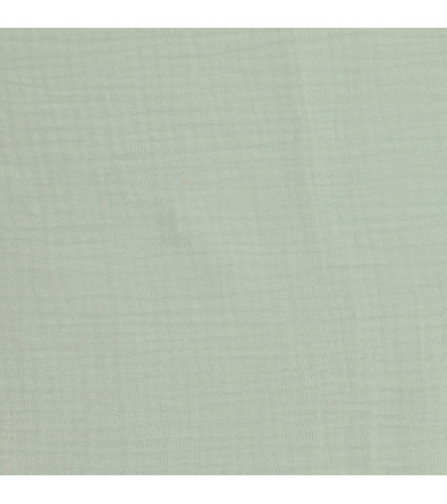 Francine water green double gauze fabric by the meter