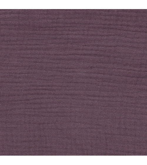 Francine lavender purple double gauze fabric by the meter
