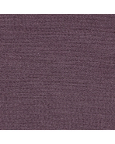 Francine lavender purple double gauze fabric by the meter