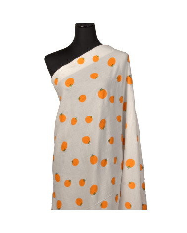 Orange double gauze fabric 130gsm per meter