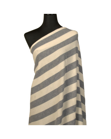 Tela de rayas de doble gasa azul marino 140gsm por metro